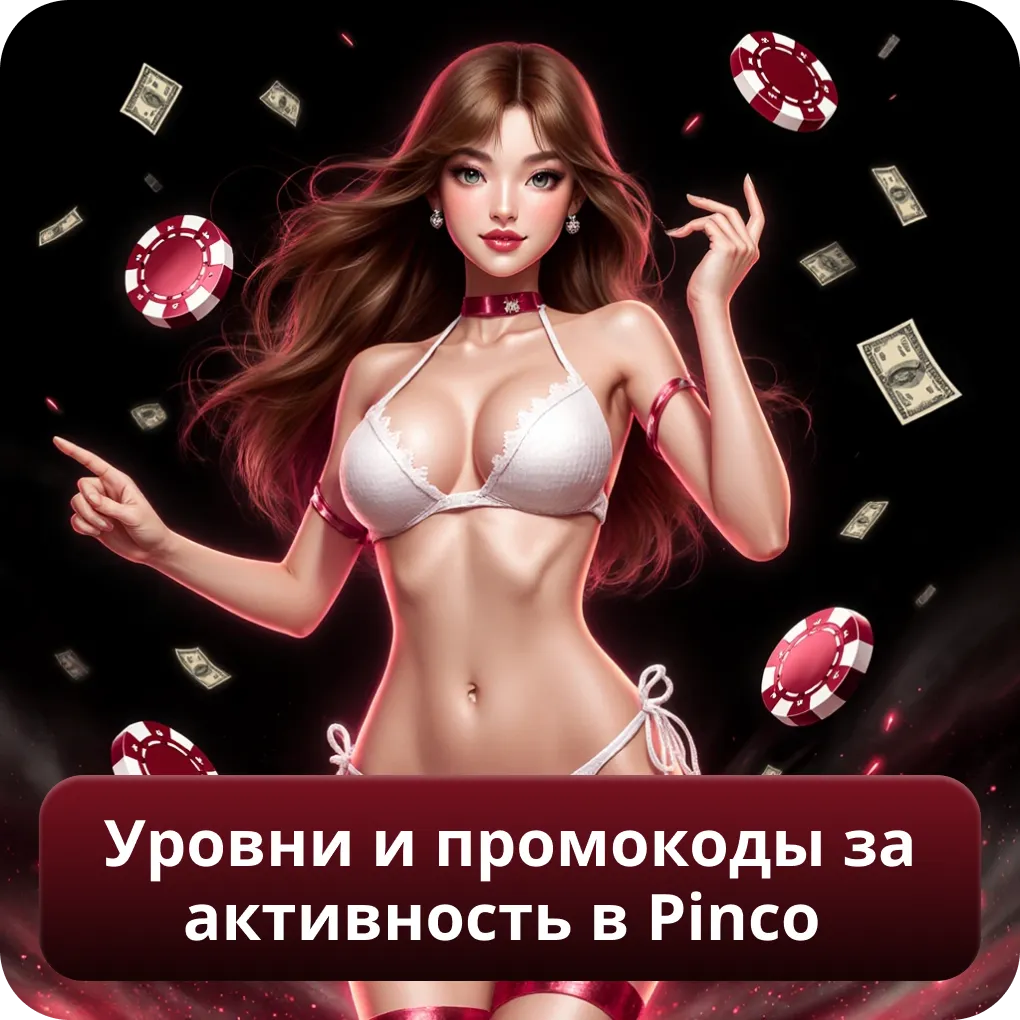 Уровни и промокоды за активность в Pinco